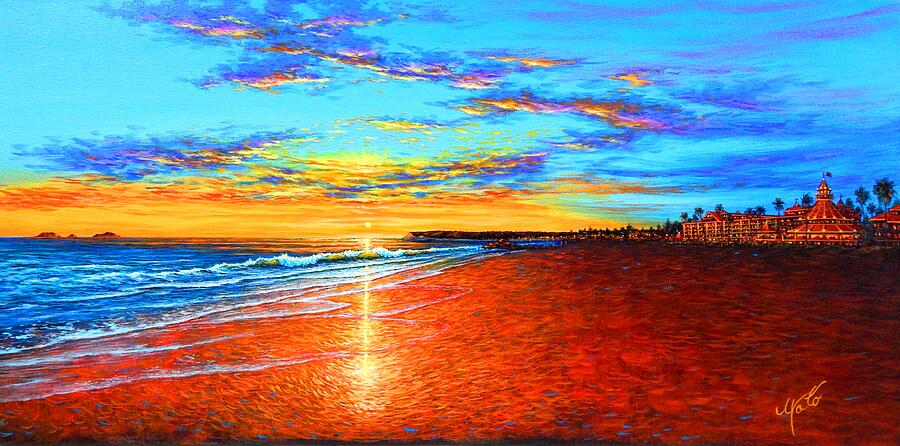 Coronado Twilight Painting by John YATO