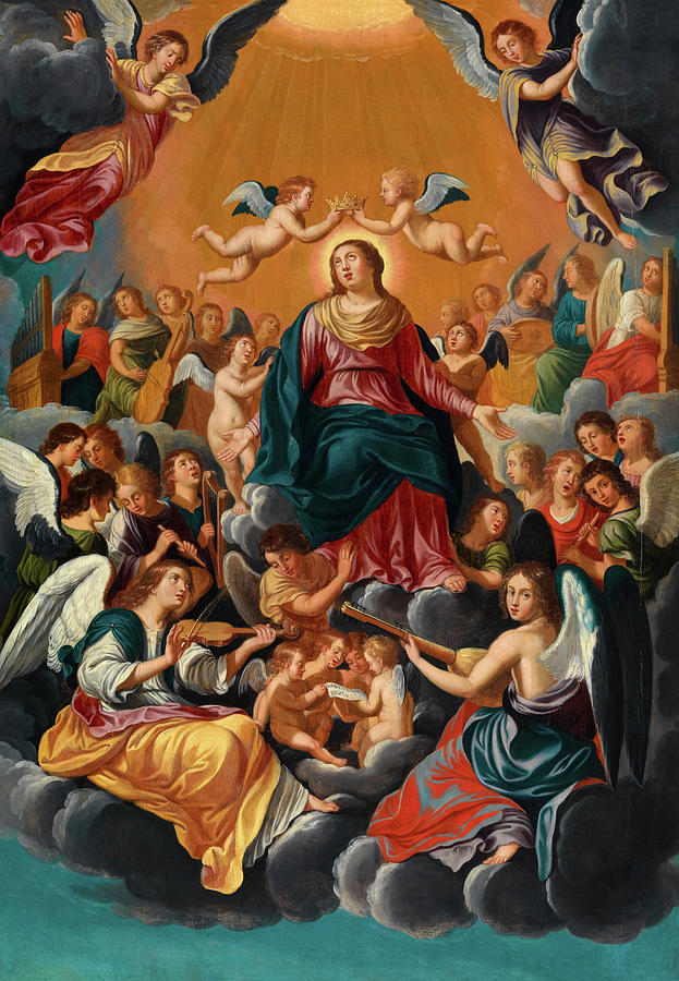 Coronation of Mary, 1607-1650 Painting by Guido Reni - Fine Art America