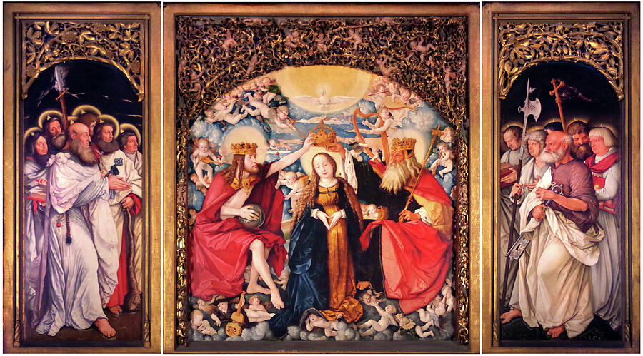 Coronation of the Virgin Triptych by Hans Baldung Grien, High Altar of ...