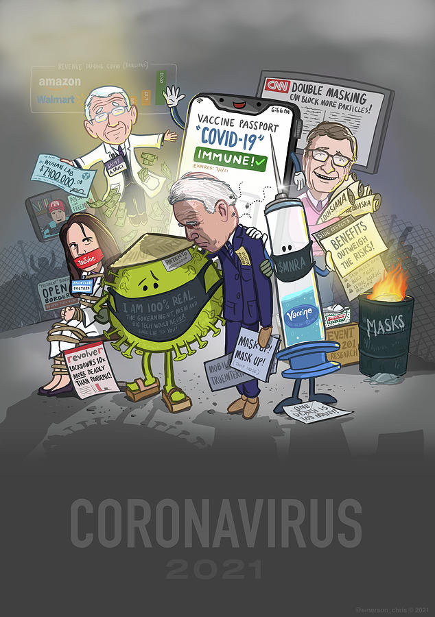 Coronavirus 2021 Digital Art by Emerson Design