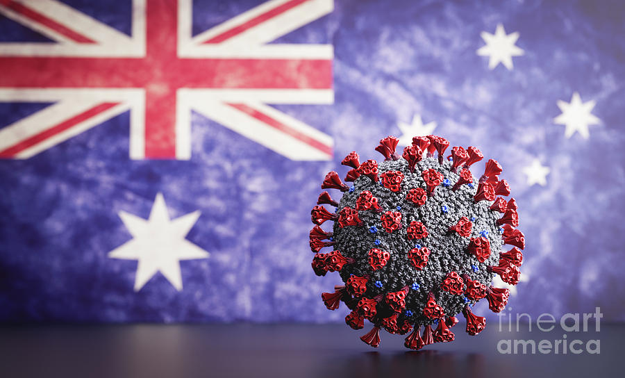 Coronavirus Covid-19 on New Zealand flag Photograph by Michal Bednarek