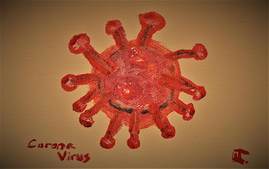 Coronavirus Oil Painting by Warren Thompson