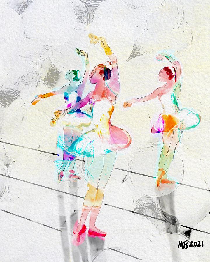 Corps De Ballet Digital Art by Michael Kallstrom