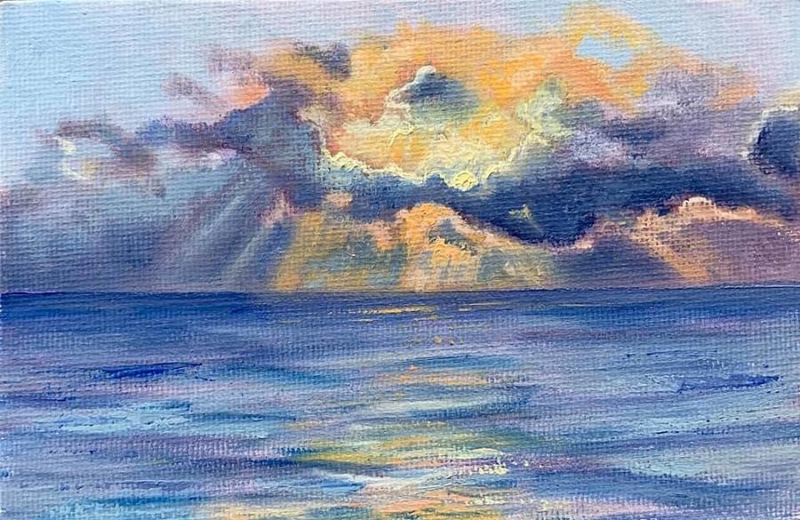 Corpus Bay Sunrise Painting by Melissa Torres