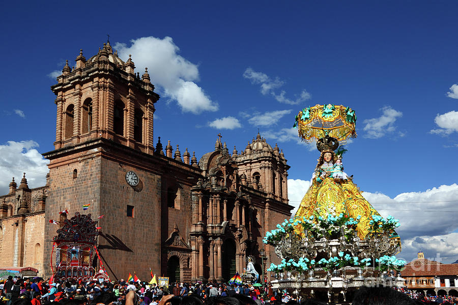 Corpus Christi festival in Cusco Photograph by James Brunker