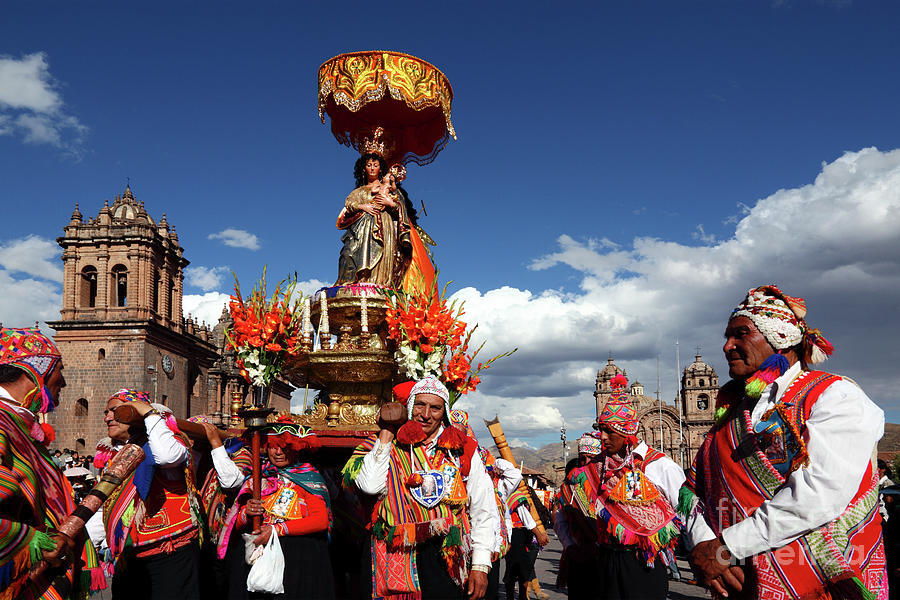 Corpus Christi in Cusco Photograph by James Brunker