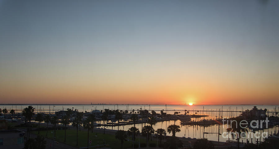 Corpus Christi Marina Sunrise 2 Photograph by Andrea Anderegg