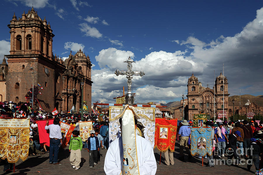 Corpus Christi Procession in Cusco Photograph by James Brunker