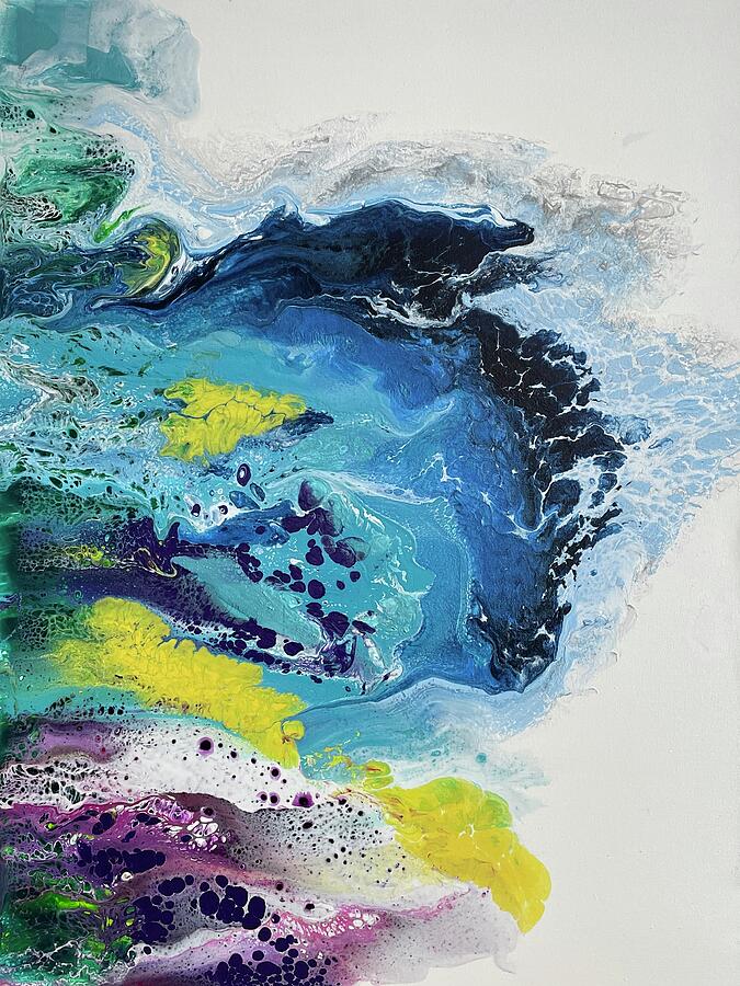 Impressionistic Landscape Painting - Corral Swim by Michael Ocepek