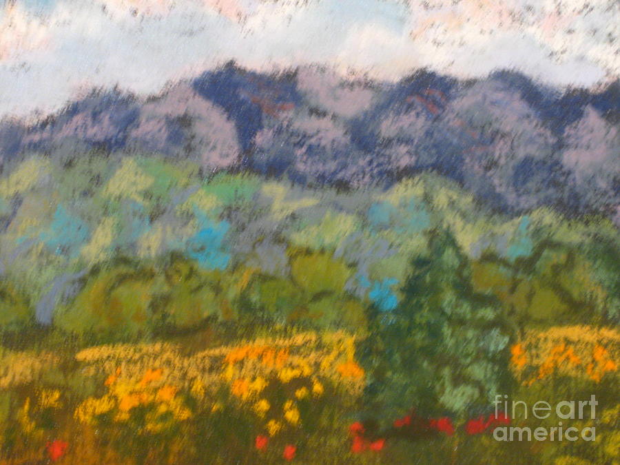 Corrales Mountain Painting by Constance Gehring