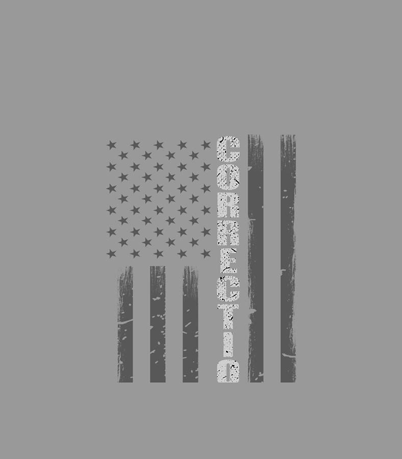 Corrections Officer Thin Silver Line Flag Digital Art By Waliw Evaly