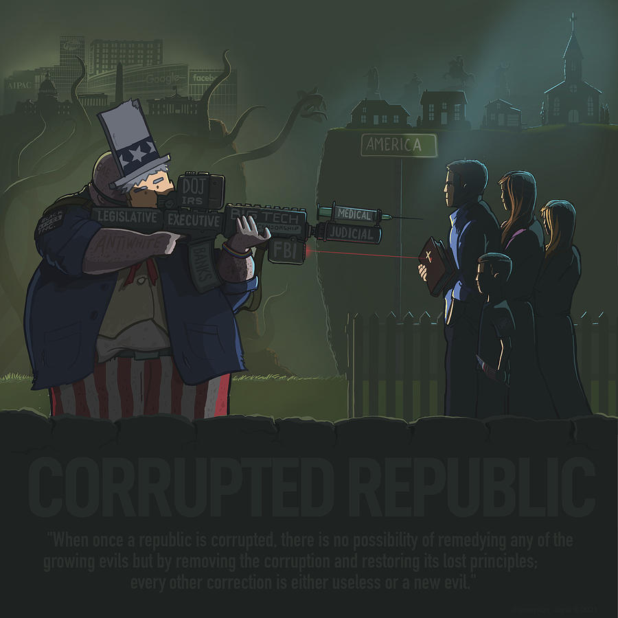 Corrupted Republic Digital Art by Emerson Design