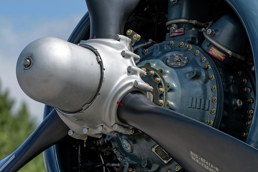 Corsair Prop and Engine Photograph by Chris Buff