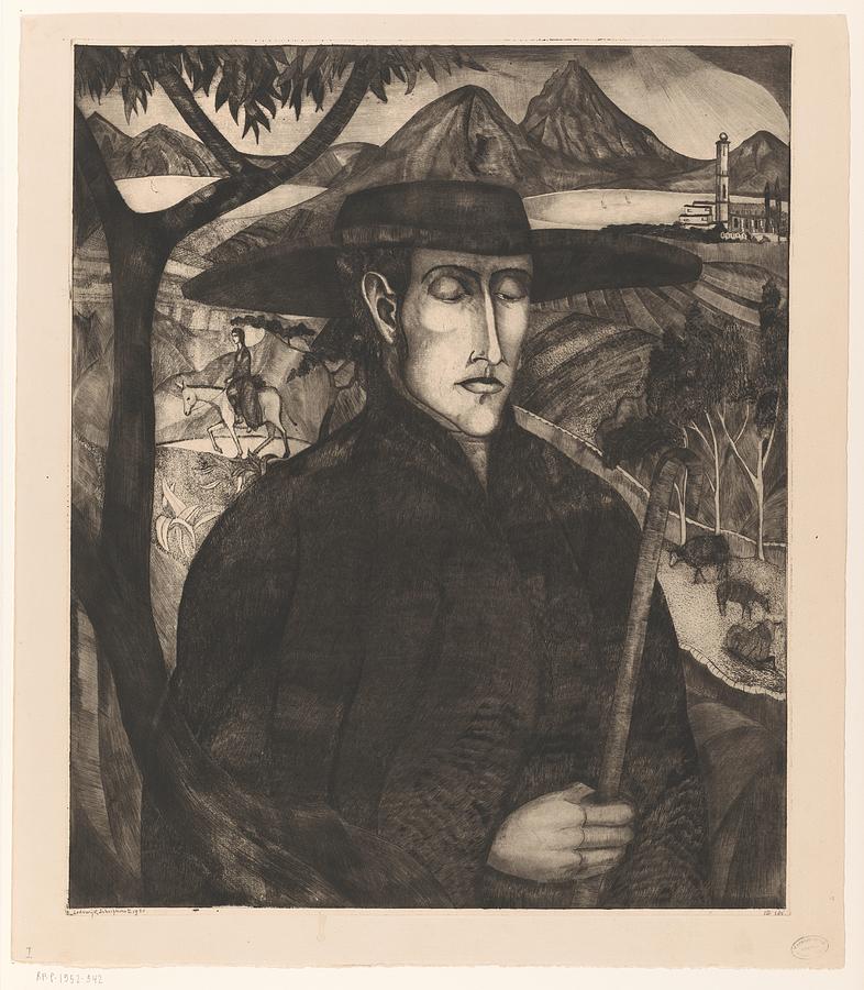 Corsican Shepherd, Lodewijk Schelfhout, 1920 Painting