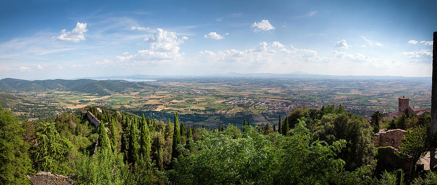 Cortona panorama Photograph by Al Hurley