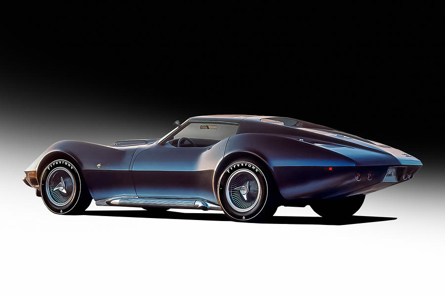 Corvette Manta Ray Concept Digital Art by Peter Chilelli