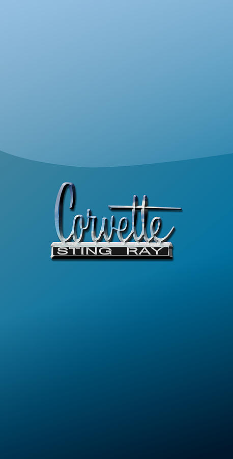 Corvette Stingray Logo Digital Art by Arie Van der Wijst