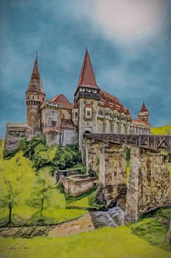 Corvin Castle Painting by Jeffrey Kolker