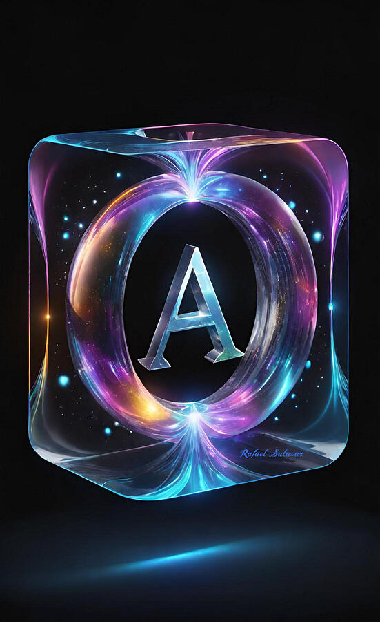 Cosmic Alphabet A Digital Art by Rafael Salazar