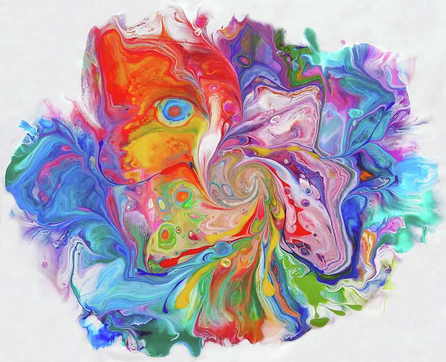 Cosmic Bloom Painting by Deborah Erlandson