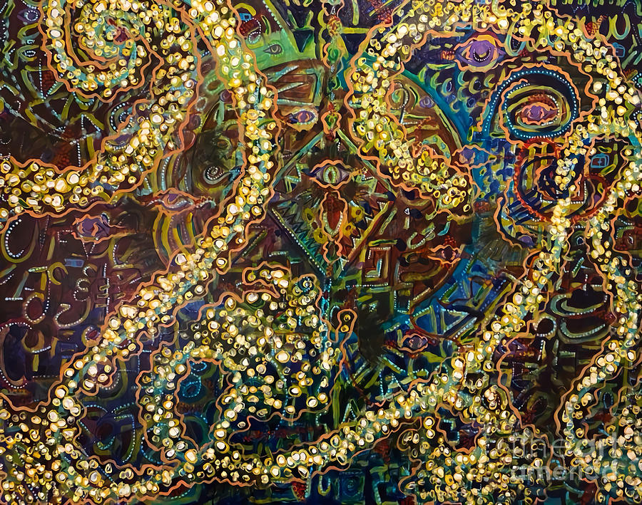 Cosmic Cells Painting by Sylvia Becker-Hill