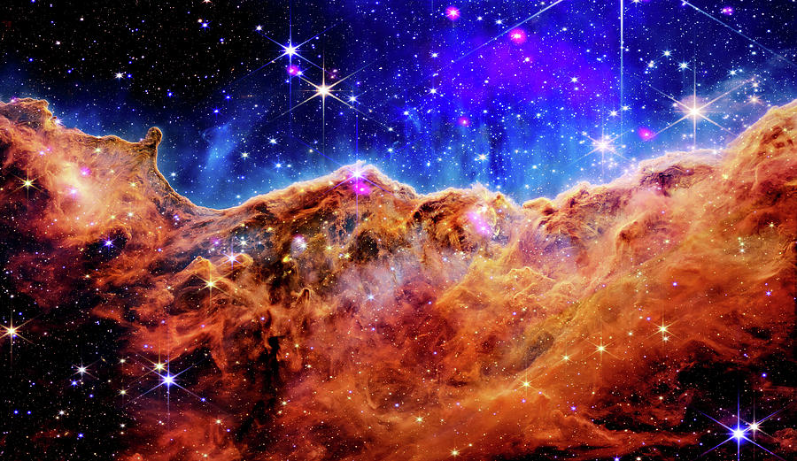 Cosmic Cliffs In The Carina Nebula - Webb And Chandra Space Telescopes ...