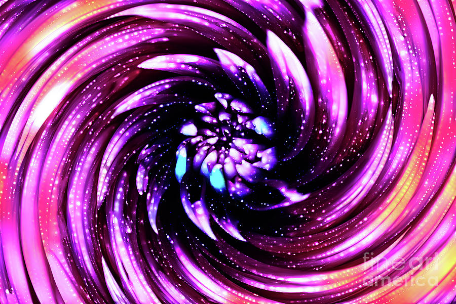 Cosmic Dahlia Twirl  Photograph by Anita Pollak