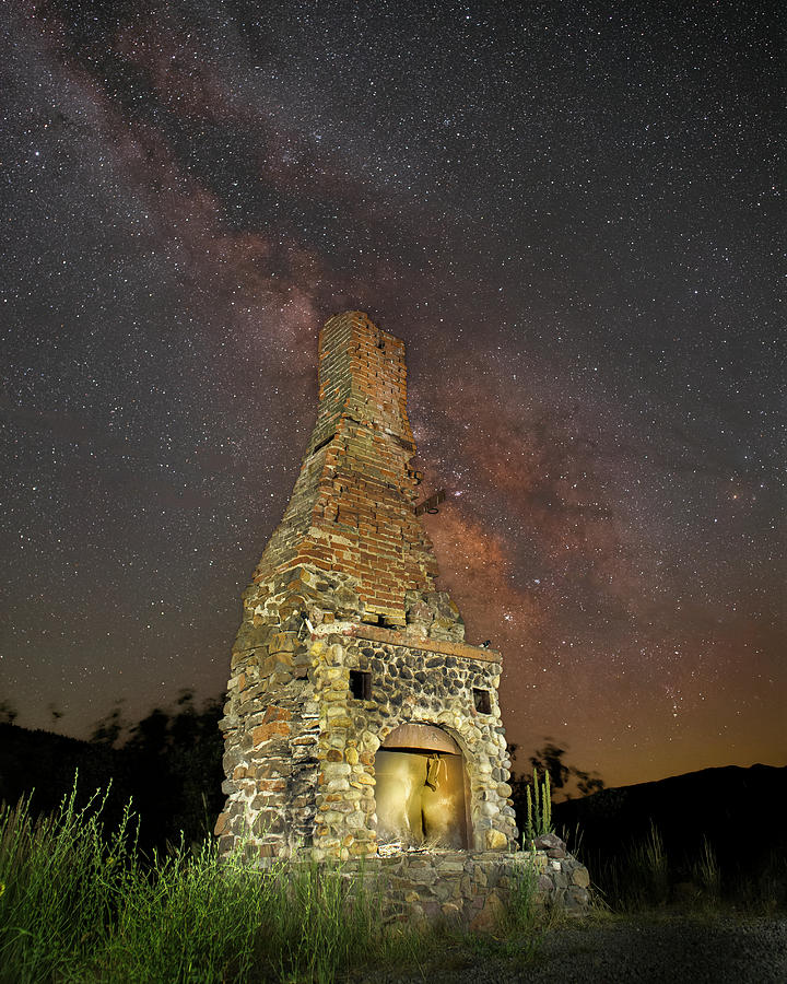 Cosmic Fireplace - 4x5 Crop Photograph by Mike Lee
