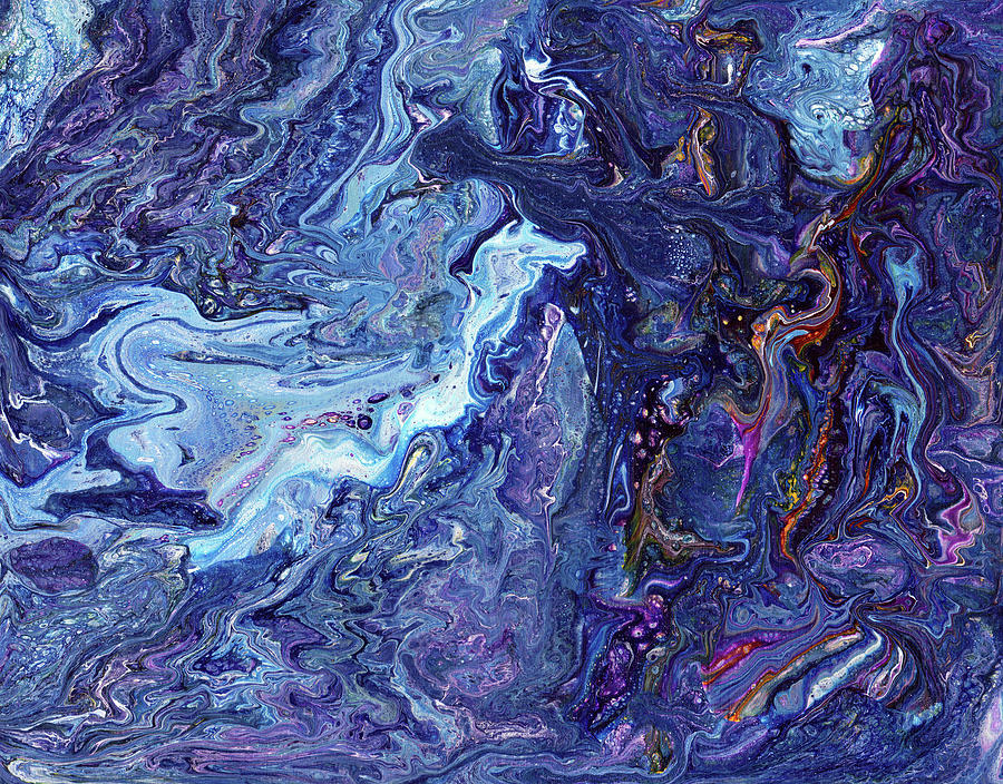 Cosmic Fluidity Painting by Sunshyne Joyful