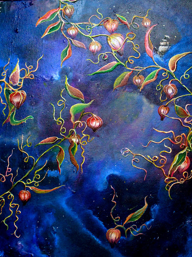 Cosmic Fruits Painting by Medea Ioseliani
