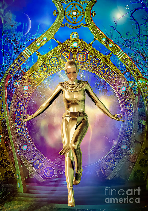 Cosmic Gypsy  b x Digital Art by Shadowlea Is