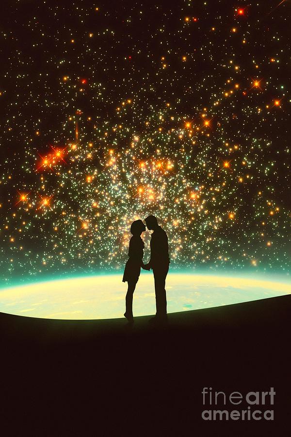 Cosmic Kiss Digital Art by Taudalpoi - Fine Art America