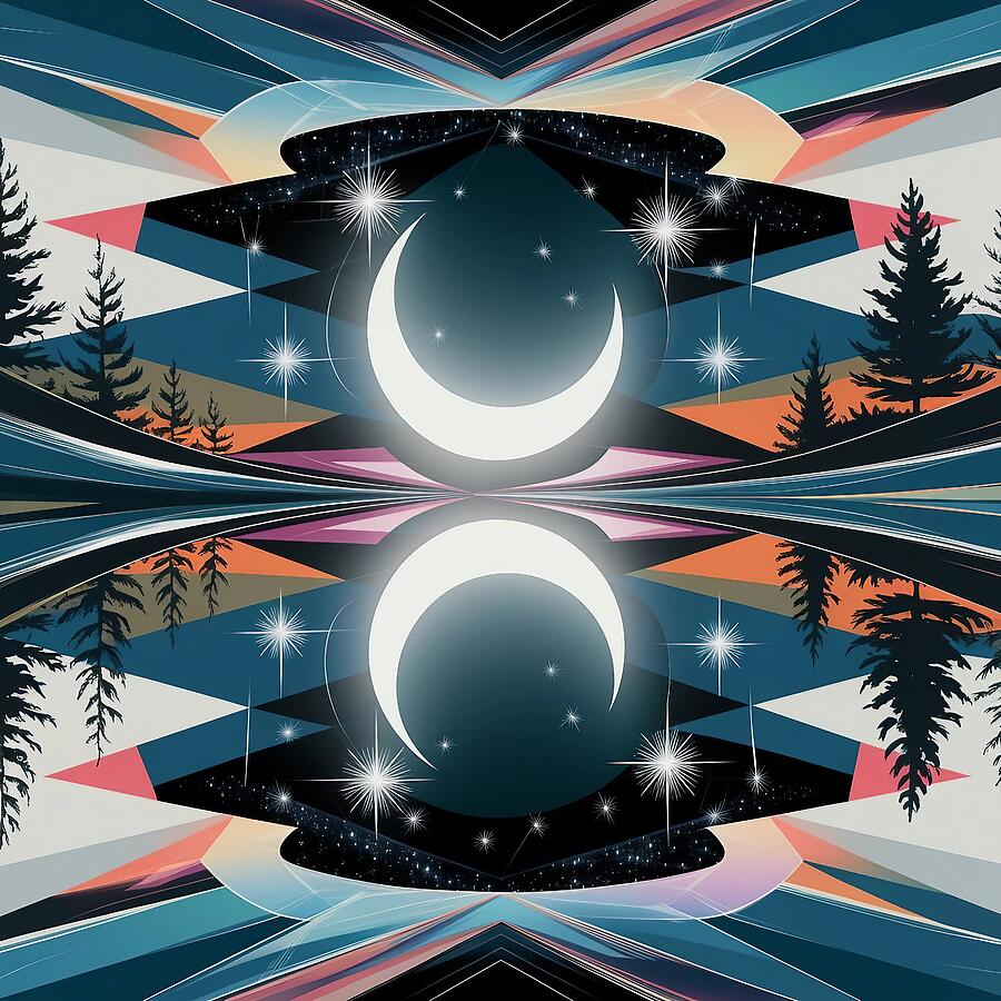 Cosmic Landscape Digital Art by Stephanie Fischer Cosmic Landscape Digital Art by Stephanie Fischer