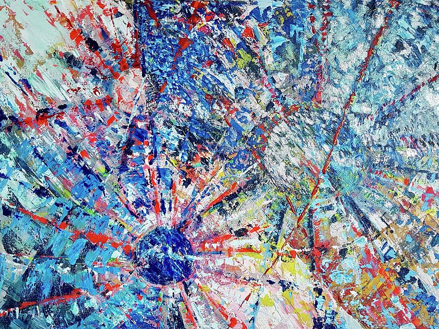 Abstract Painting - Cosmic Spin by Jackie Ryan