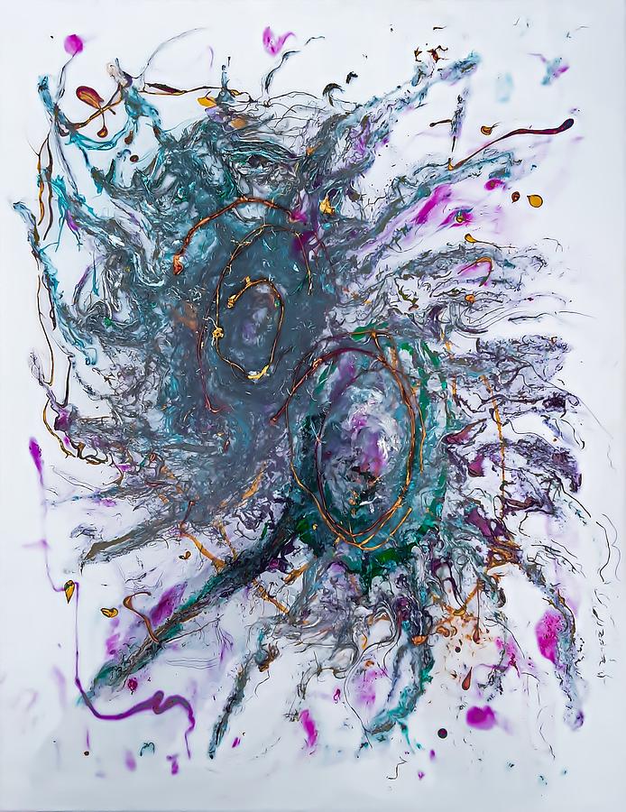 Cosmic Splash Painting by CG Abrams
