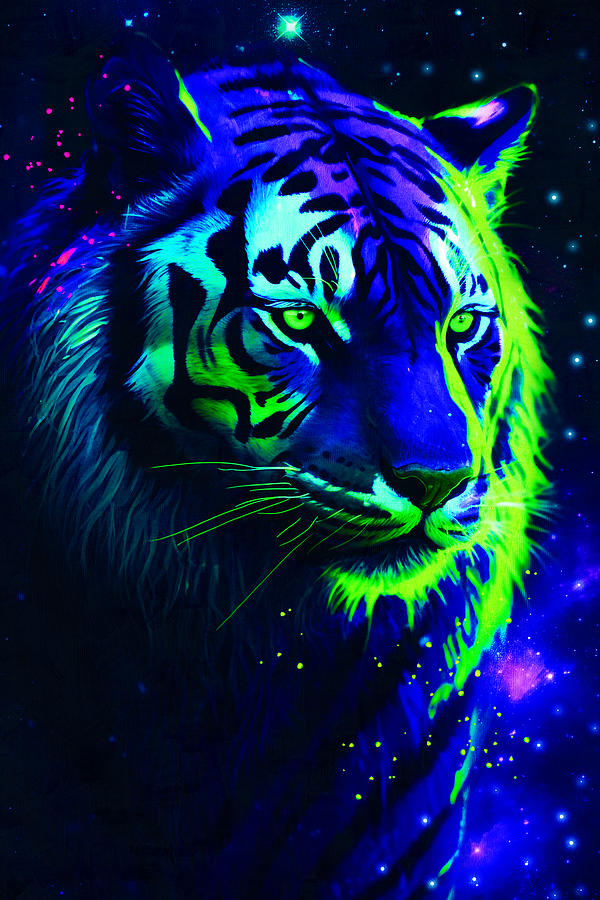 Cosmic Tiger III Digital Art by Neo Mechanica - Fine Art America