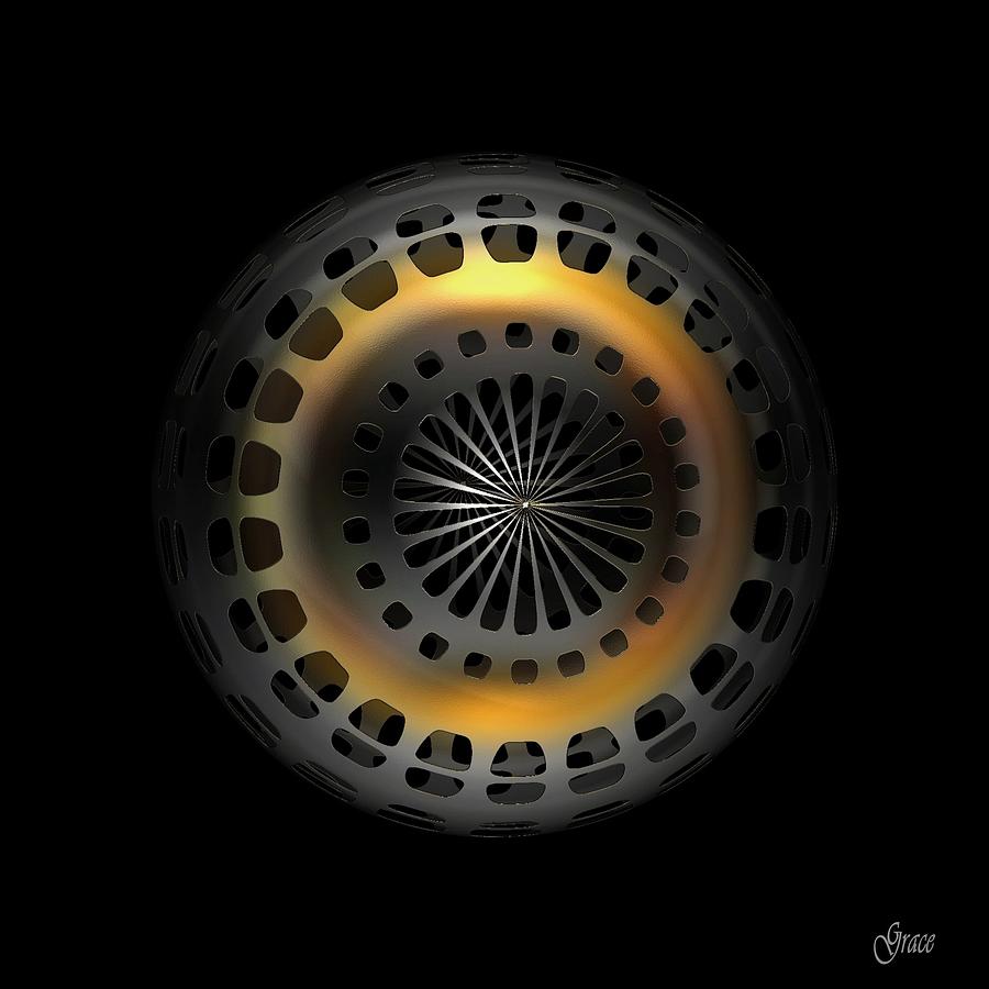 Abstract Digital Art - Cosmic Tire by Julie Grace