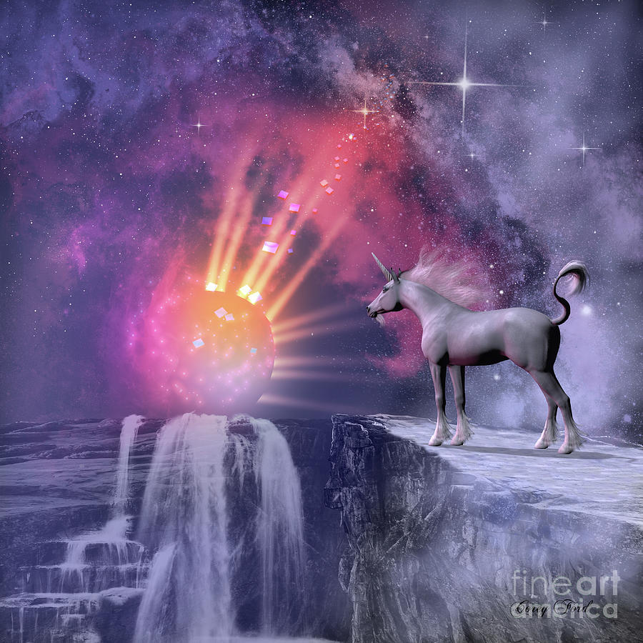 Cosmic Unicorn Digital Art
