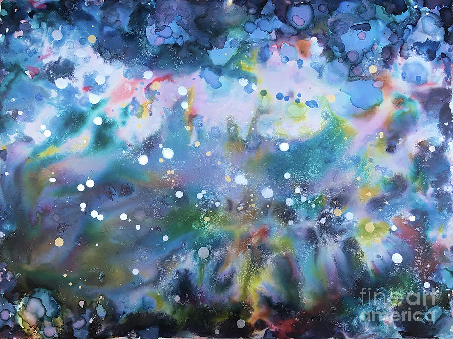 Cosmic Way Painting by Linda Cranston