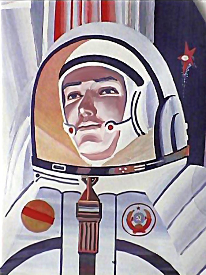Cosmonaut Inside Rocket Digital Art by Long Shot