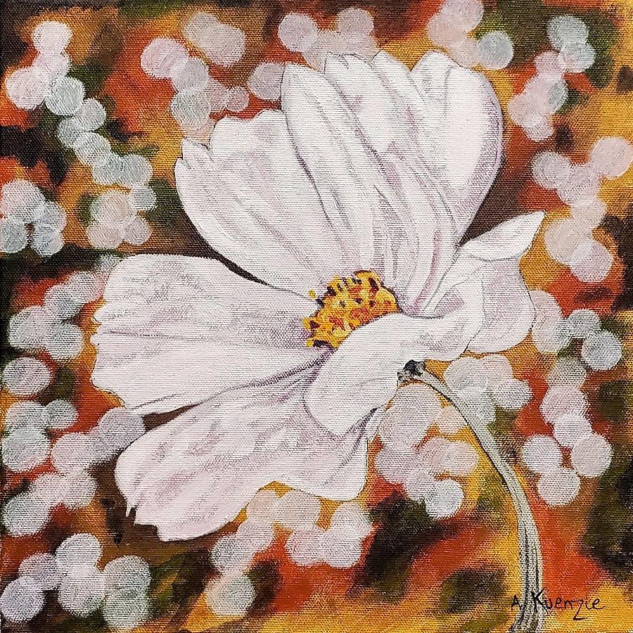 Cosmos  Painting by Amy Kuenzie