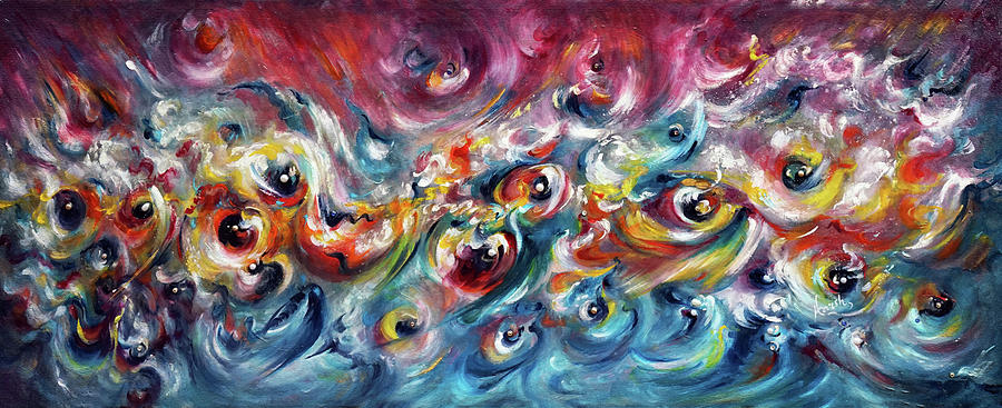 Surrealism Painting - Cosmos - dancing  by Harsh Malik