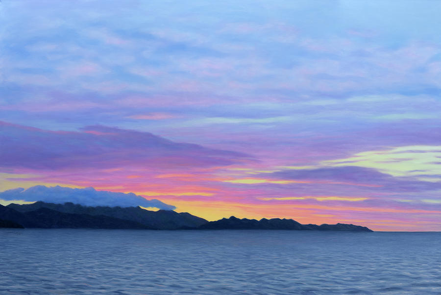 Costa Rican Sunset Painting by James W Johnson