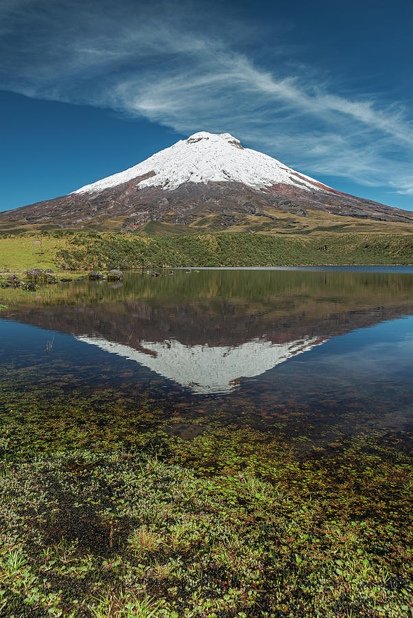 Cotopaxi and his reflection Photograph by Henri Leduc