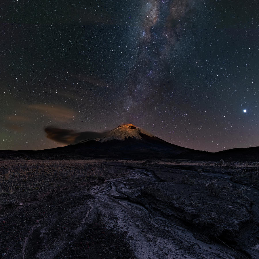 Cotopaxi path to the stars Photograph by Henri Leduc