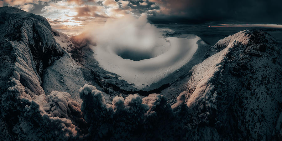 Sunset Photograph - Cotopaxi by Ted Hesser Sunset Photograph - Cotopaxi by Ted Hesser