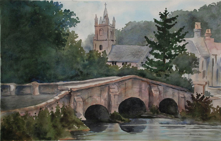 Cotswold area Painting by Heidi E Nelson