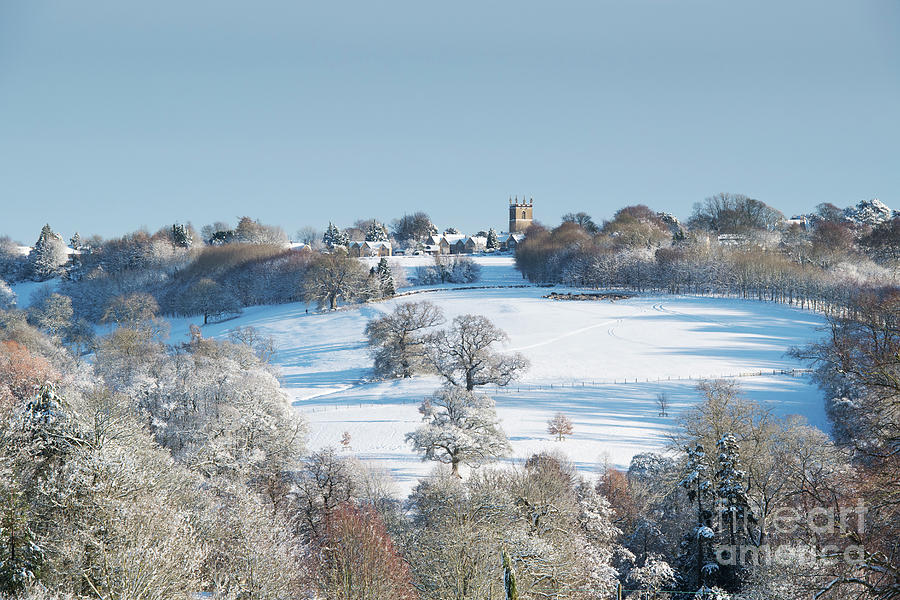 Cotswold Countryside Around Stow on the Wold in Winter Photograph by Tim Gainey
