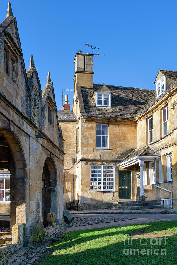 Cotswold Stone House and Market Hall Chipping Campden Photograph by Tim Gainey
