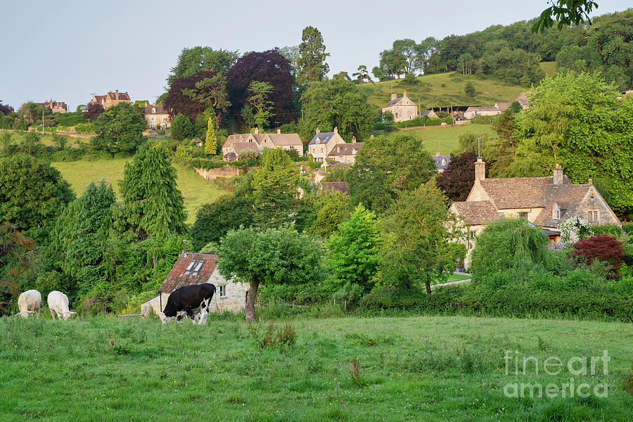 Cotswold Village of Pitchcombe at Sunrise Photograph by Tim Gainey